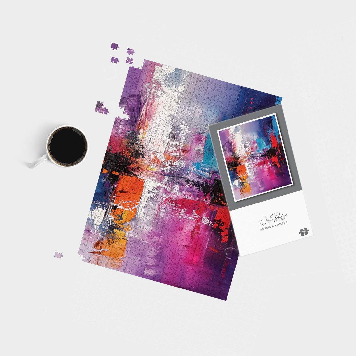 Vibrant Metropolis: A Palette Of Emotions Jigsaw Puzzle