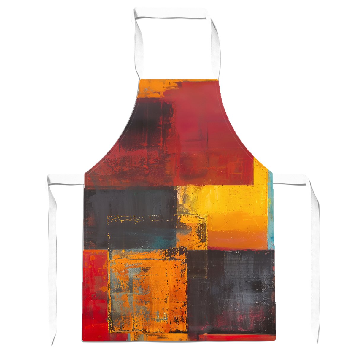 Golden Blocks Of Abstract Apron