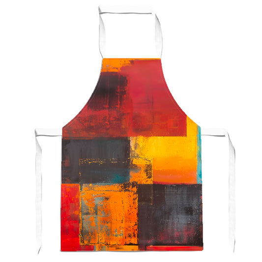 Golden Blocks Of Abstract Apron