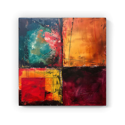 Quadrant Fusion: Colours In Conflict Canvas