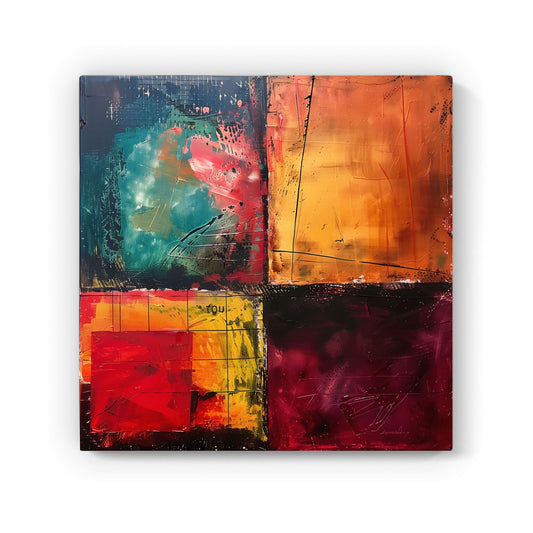 Quadrant Fusion: Colours In Conflict Canvas