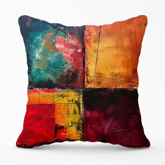 Quadrant Fusion: Colours In Conflict Cushions