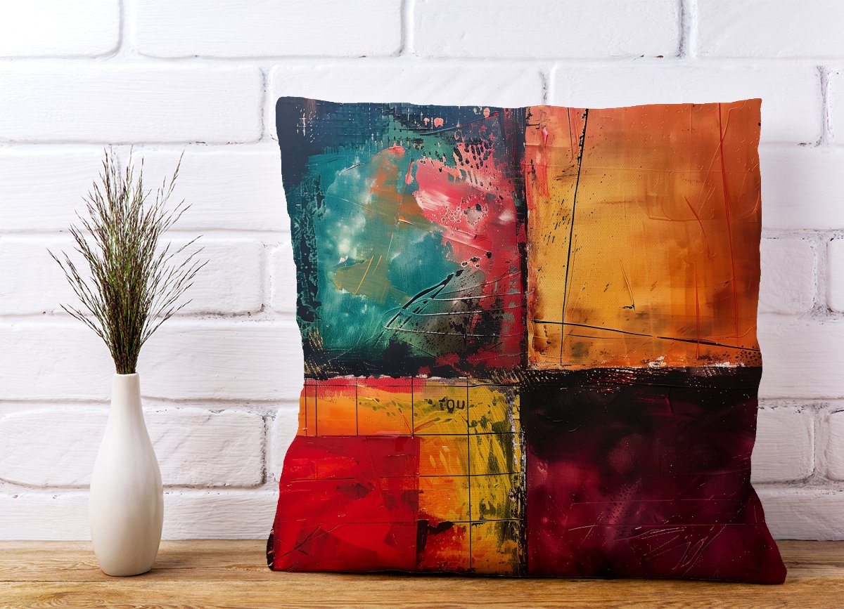 Quadrant Fusion: Colours In Conflict Cushions
