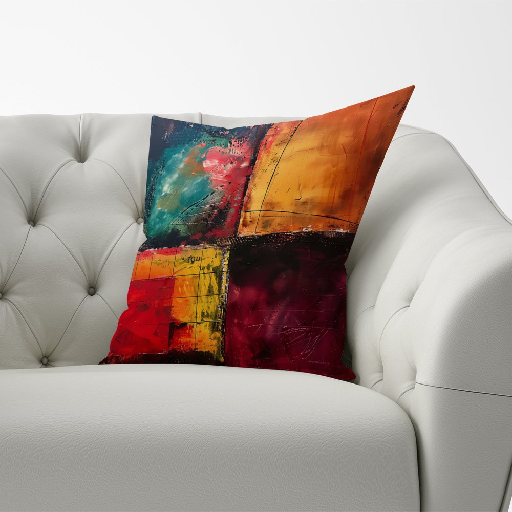 Quadrant Fusion: Colours In Conflict Cushions
