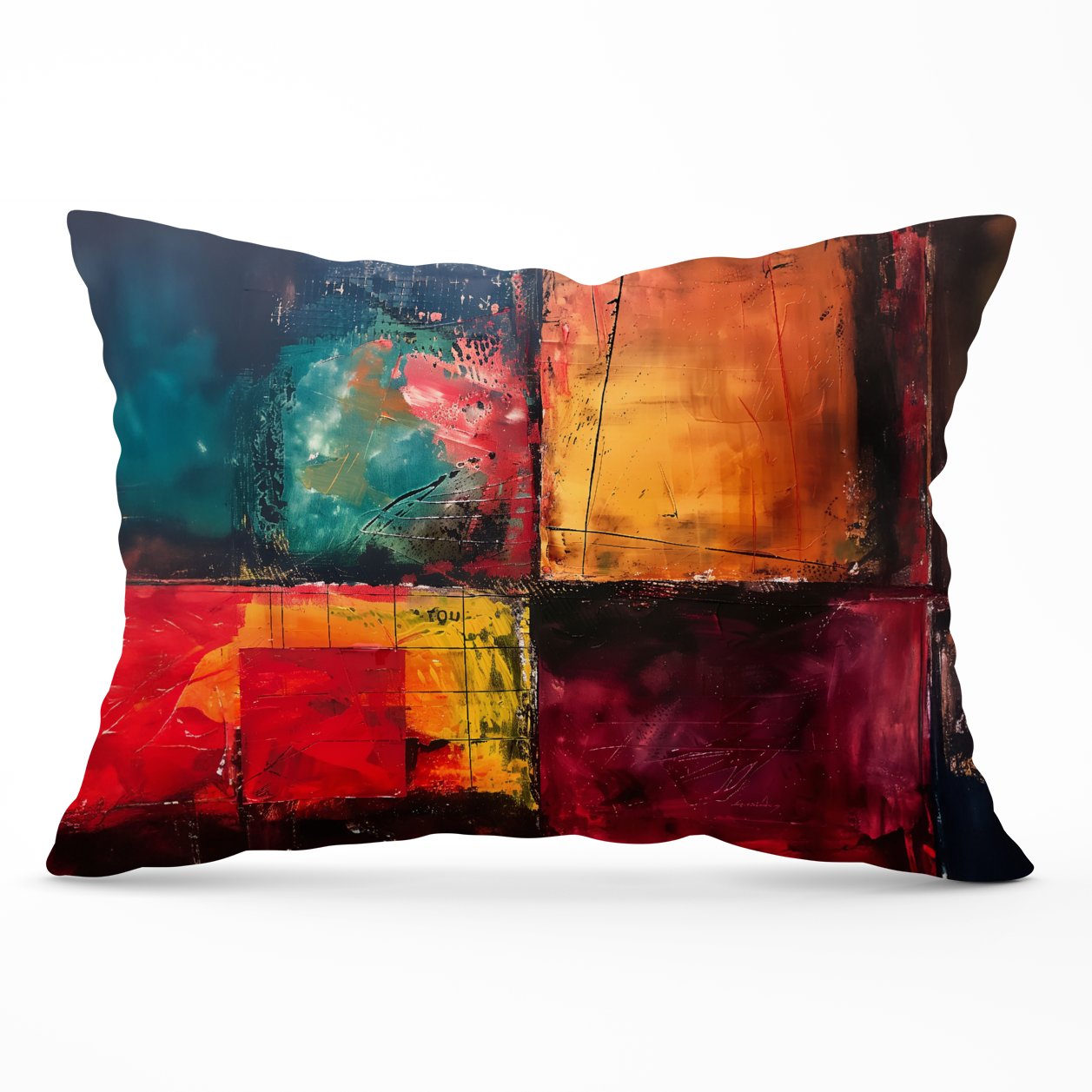 Quadrant Fusion: Colours In Conflict Cushions