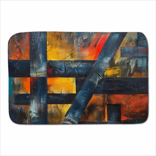 Geometric Interplay: Abstract Patterns Sherpa Blanket