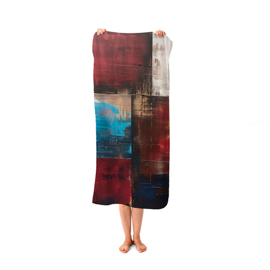Rustic Harmony In Bold Colours Beach Towel