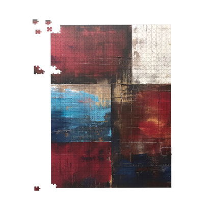 Rustic Harmony In Bold Colours Jigsaw Puzzle