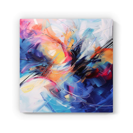 Serene Explosion: Calm Amidst Colours Canvas