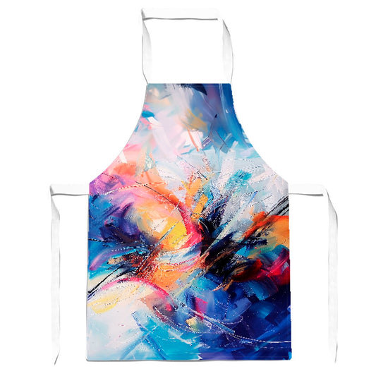 Serene Explosion: Calm Amidst Colours Apron