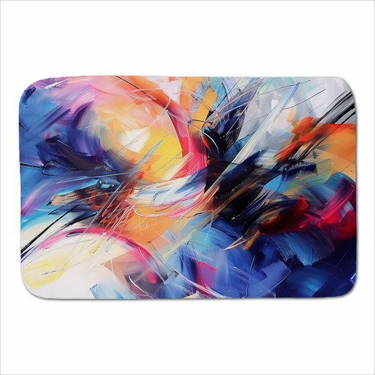 Serene Explosion: Calm Amidst Colours Sherpa Blanket