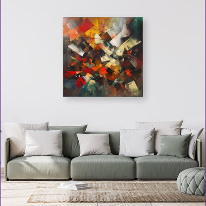 Dynamic Chaos: Energy Unleashed Canvas