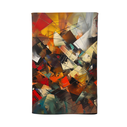 Dynamic Chaos: Energy Unleashed Tea Towel