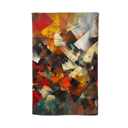 Dynamic Chaos: Energy Unleashed Tea Towel