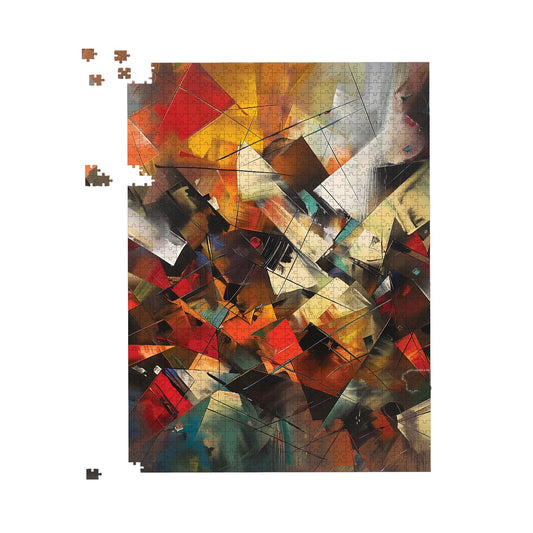 Dynamic Chaos: Energy Unleashed Jigsaw Puzzle