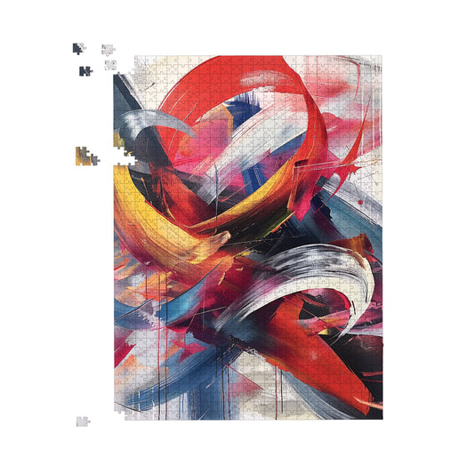 Swirling Symphony Of Colours Jigsaw Puzzle