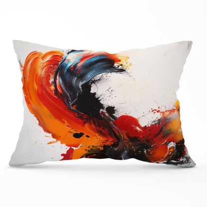 Fiery Waves: Abstract Motion Cushions