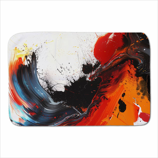 Fiery Waves: Abstract Motion Sherpa Blanket