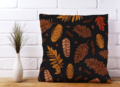 Autumn Leaves And Pinecones Cushions