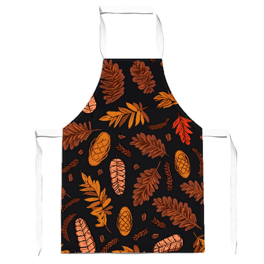 Autumn Leaves And Pinecones Apron