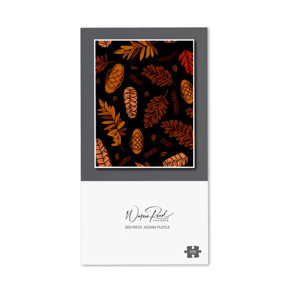 Autumn Leaves And Pinecones Jigsaw Puzzle