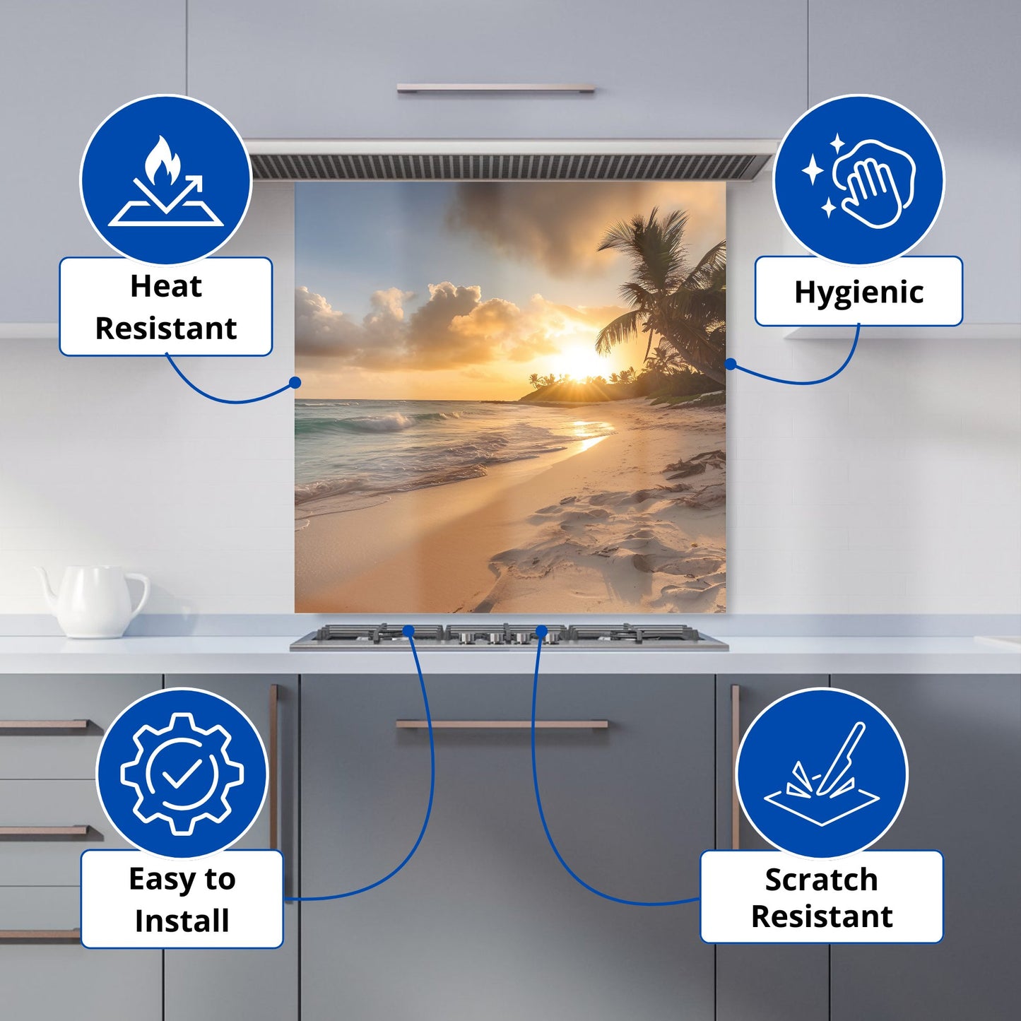 Sunrise In Paradise Kitchen Splashback