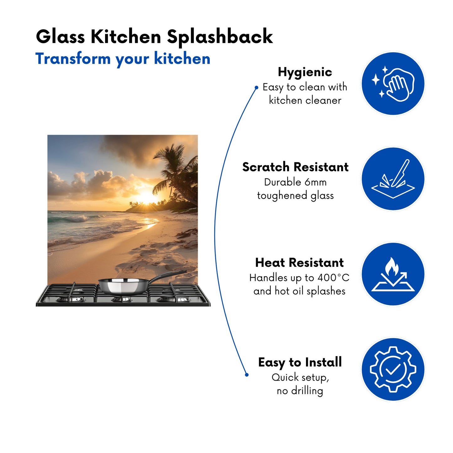 Sunrise In Paradise Kitchen Splashback