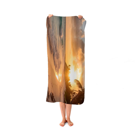 Sunrise In Paradise Beach Towel
