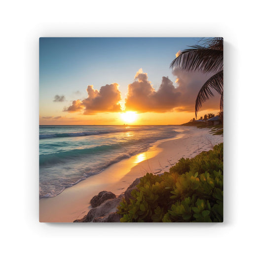 Sunrise On The Beach Canvas