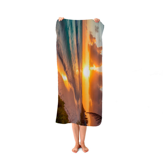Sunrise On The Beach Beach Towel