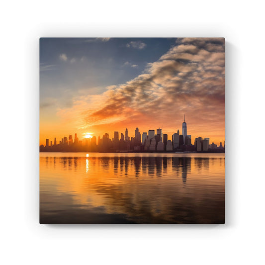 New York At Sunrise Canvas