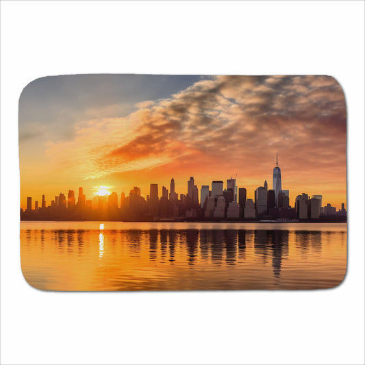 New York At Sunrise Sherpa Blanket