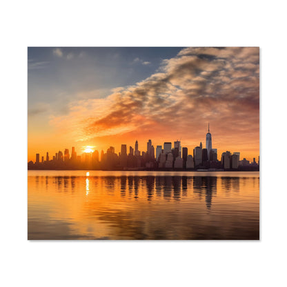 New York At Sunrise Kitchen Splashback