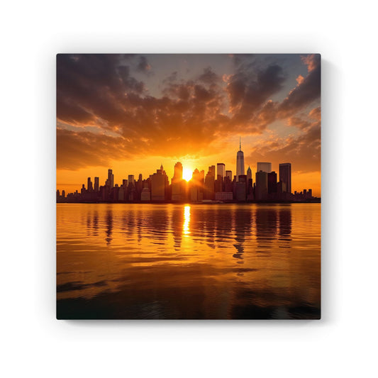 Sunrise In The City Canvas