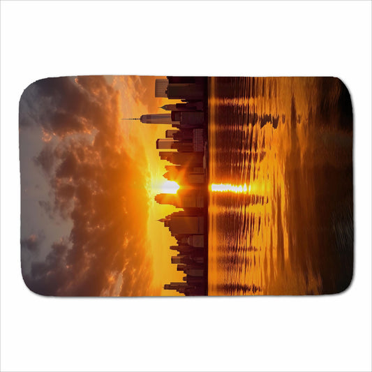 Sunrise In The City Sherpa Blanket
