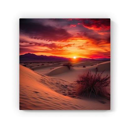 Sunset In The Desert Canvas