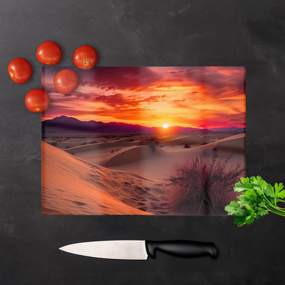 Sunset In The Desert Chopping Board
