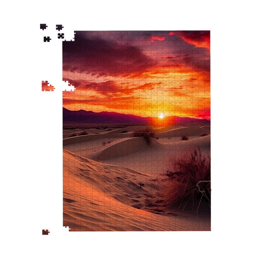 Sunset In The Desert Jigsaw Puzzle
