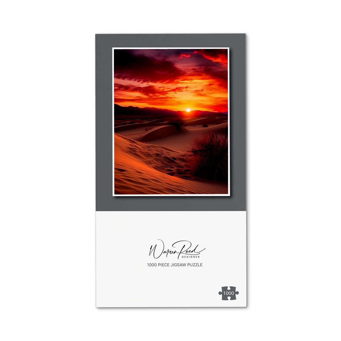 Sunset In The Desert Jigsaw Puzzle