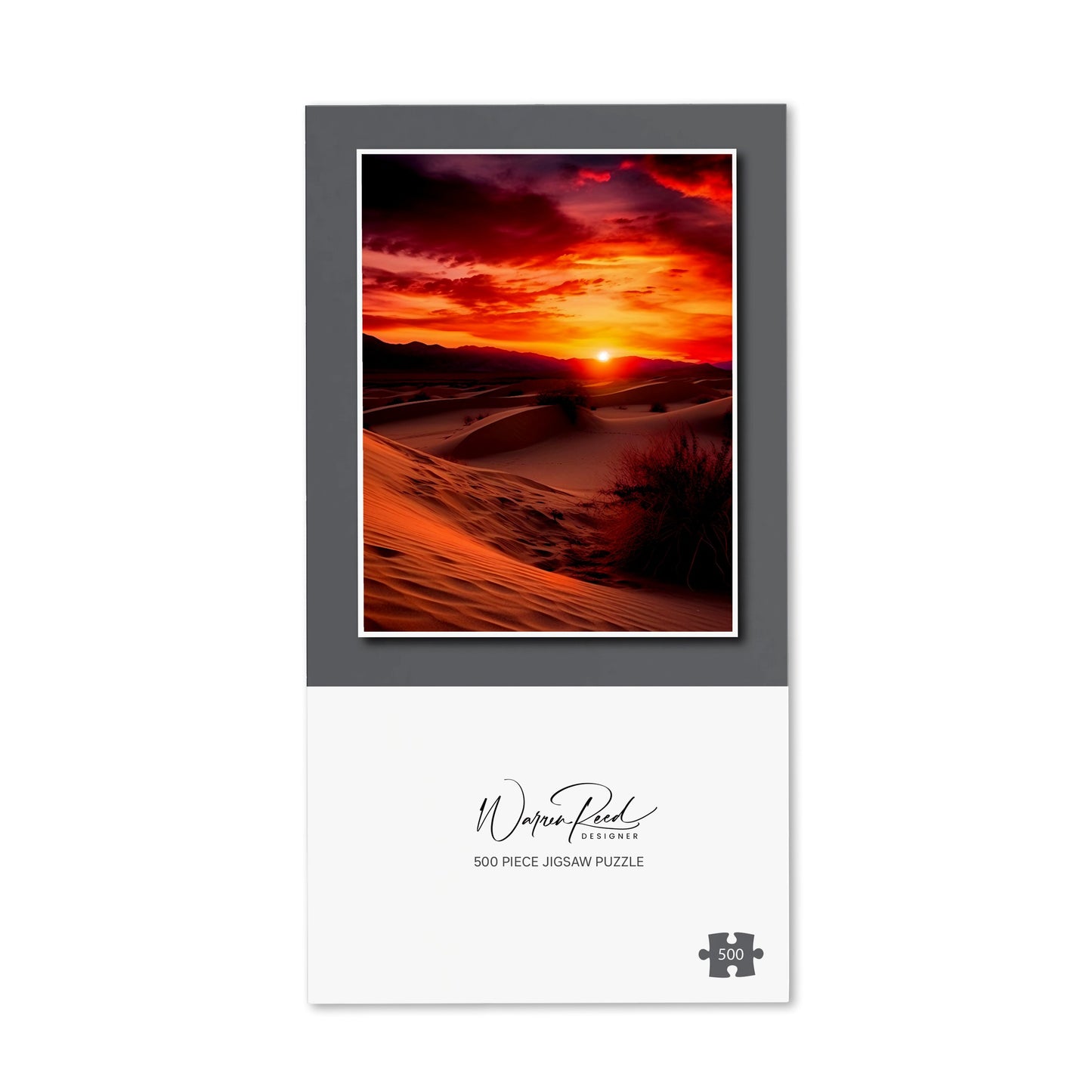 Sunset In The Desert Jigsaw Puzzle