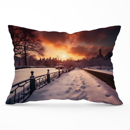 A Snowy Walk In London Cushions