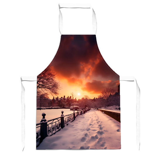 A Snowy Walk In London Apron