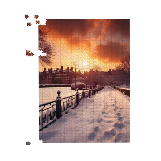 A Snowy Walk In London Jigsaw Puzzle