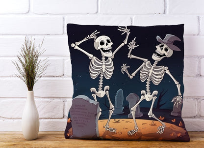Skeletons Dancing Cushions