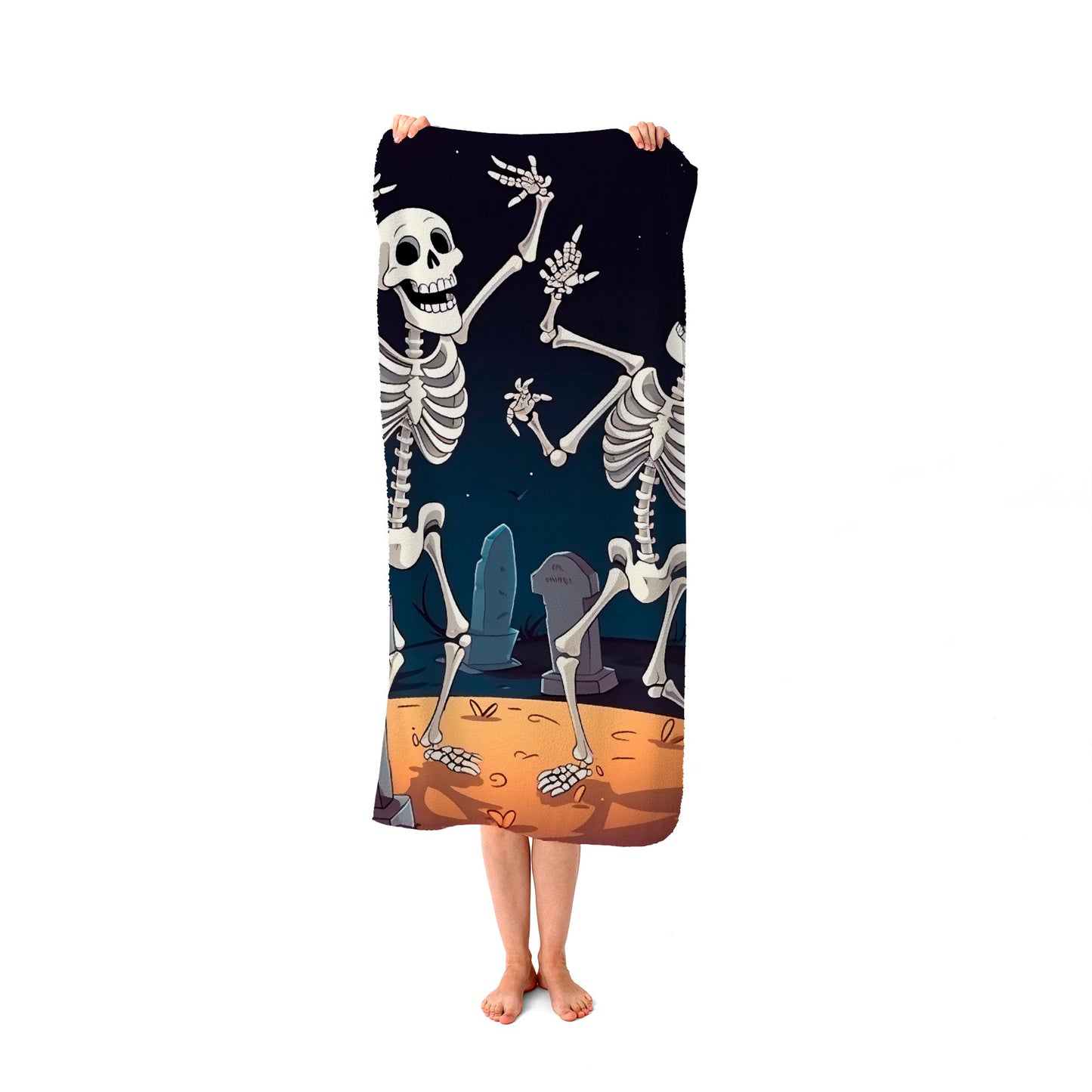 Skeletons Dancing Beach Towel