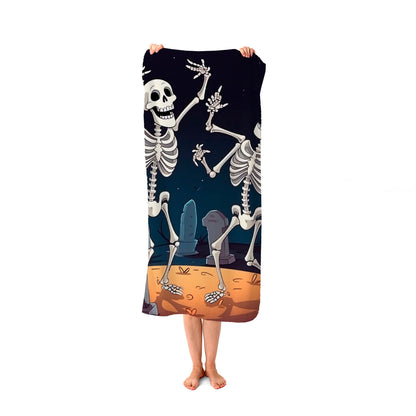 Skeletons Dancing Beach Towel