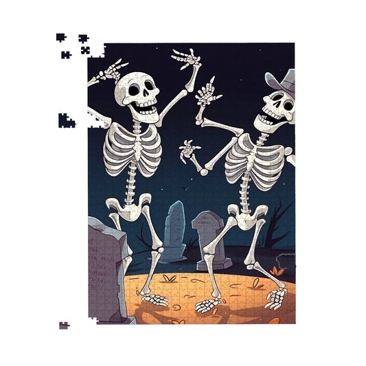 Skeletons Dancing Jigsaw Puzzle