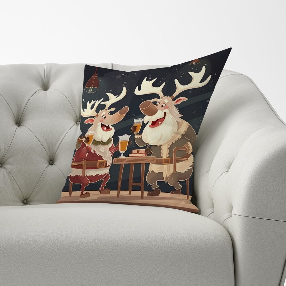 Reindeers Down The Pub Cushions