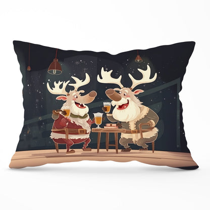 Reindeers Down The Pub Cushions