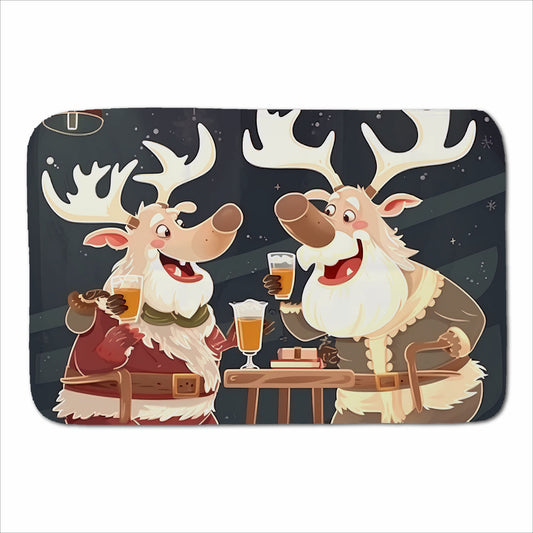 Reindeers Down The Pub Sherpa Blanket